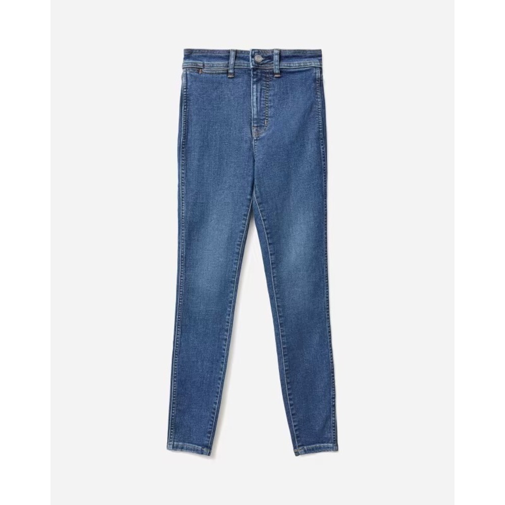Everlane Women's High Waist Ankle Skinny Denim Blue Jean Size 30 Stretch